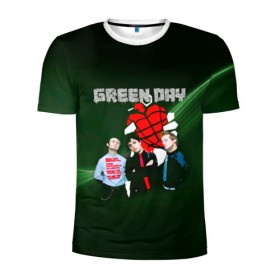 Мужская футболка 3D спортивная с принтом Группа Green Day , 100% полиэстер с улучшенными характеристиками | приталенный силуэт, круглая горловина, широкие плечи, сужается к линии бедра | american idiot | green day | альтернативный | билли джо армстронг | грин дей | группа | зелёный день | майк дёрнт | музыка | надпись | панк | поп | поппанк | рок | тре кул