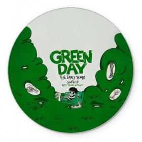 Коврик круглый с принтом Монстр Green Day , резина и полиэстер | круглая форма, изображение наносится на всю лицевую часть | Тематика изображения на принте: american idiot | green day | альтернативный | билли джо армстронг | грин дей | группа | зелёный день | майк дёрнт | музыка | надпись | панк | поп | поппанк | рок | тре кул