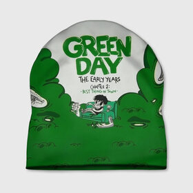 Шапка 3D с принтом Монстр Green Day , 100% полиэстер | универсальный размер, печать по всей поверхности изделия | american idiot | green day | альтернативный | билли джо армстронг | грин дей | группа | зелёный день | майк дёрнт | музыка | надпись | панк | поп | поппанк | рок | тре кул