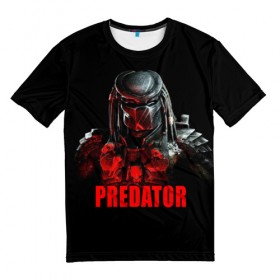 Мужская футболка 3D с принтом Predator , 100% полиэфир | прямой крой, круглый вырез горловины, длина до линии бедер | блокбастер | боевик | кино | киногерой | кинофильм | оружие | фантастика | хищник