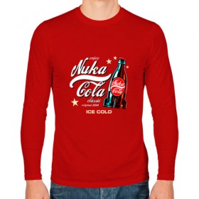 Мужской лонгслив хлопок с принтом Nuka-Cola Corporation , 100% хлопок |  | fallout | nuka cola corporation