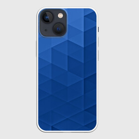 Чехол для iPhone 13 mini с принтом trianse blue ,  |  | abstraction | абстракция | геометрия | грани | полигоны | сочетания | треугольники