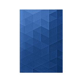 Обложка для паспорта матовая кожа с принтом trianse blue , натуральная матовая кожа | размер 19,3 х 13,7 см; прозрачные пластиковые крепления | abstraction | абстракция | геометрия | грани | полигоны | сочетания | треугольники