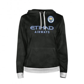 Женская толстовка 3D с принтом Manchester City Kit Third , 100% полиэстер  | двухслойный капюшон со шнурком для регулировки, мягкие манжеты на рукавах и по низу толстовки, спереди карман-кенгуру с мягким внутренним слоем. | citi | city | cyty | manchester | siti | sity | англия | болельщик | горожане | гостевая | манчестер | сити | фанат | футбольная форма