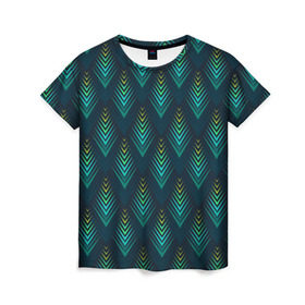 Женская футболка 3D с принтом Абстрактная птица , 100% полиэфир ( синтетическое хлопкоподобное полотно) | прямой крой, круглый вырез горловины, длина до линии бедер | Тематика изображения на принте: 2021 | abstraction | geometry | hexagon | neon | paints | stripes | texture | triangle | абстракция | брызги | брызги красок | геометрия | краски | линии | мода | модные | неон | неоновый | перья | полосы | птица | соты | текстура | цветные