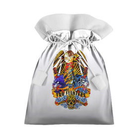 Подарочный 3D мешок с принтом Foo Fighters, орел и тигры , 100% полиэстер | Размер: 29*39 см | 