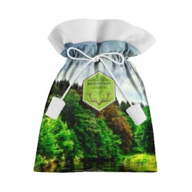 Подарочный 3D мешок с принтом Mountain Camping , 100% полиэстер | Размер: 29*39 см | mountain | возвышение | возвышенность | гора | горка | горы | лес | природа | склон | туман | холм