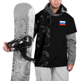 Накидка на куртку 3D с принтом Russia - Black collection , 100% полиэстер |  | 0x000000123 | black collection | russia | россия