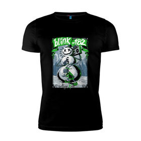 Мужская футболка премиум с принтом С Рождеством, Blink-182 , 92% хлопок, 8% лайкра | приталенный силуэт, круглый вырез ворота, длина до линии бедра, короткий рукав | Тематика изображения на принте: 