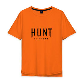 Мужская футболка хлопок Oversize с принтом Hunt: Showdown Black Logo , 100% хлопок | свободный крой, круглый ворот, “спинка” длиннее передней части | Тематика изображения на принте: crytek | game | hunt | hunt: showdown | hunter | monsters | showdown | игра | крайтек | охота | столкновение