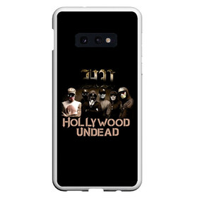 Чехол для Samsung S10E с принтом Группа Hollywood Undead , Силикон | Область печати: задняя сторона чехла, без боковых панелей | charlie scene | danny | funny man | hollywood | j dog | johnny 3 tears | undead | альтернативный | андед | голивуд | голливудская | группа | кранккор | метал | нежить | ню | реп | рок | рэп | рэпкор