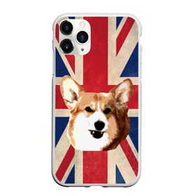 Чехол для iPhone 11 Pro Max матовый с принтом Королевский корги , Силикон |  | Тематика изображения на принте: англия | великобритания | вельш корги | корги | корги пемброк | пемброк | собака | флаг