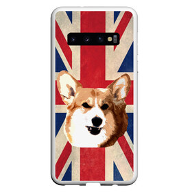 Чехол для Samsung Galaxy S10 с принтом Королевский корги , Силикон | Область печати: задняя сторона чехла, без боковых панелей | англия | великобритания | вельш корги | корги | корги пемброк | пемброк | собака | флаг
