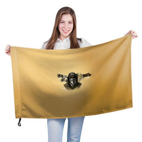 Флаг 3D с принтом Hollywood Undead , 100% полиэстер | плотность ткани — 95 г/м2, размер — 67 х 109 см. Принт наносится с одной стороны | 