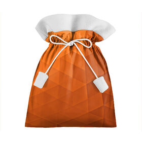 Подарочный 3D мешок с принтом Orange abstraction , 100% полиэстер | Размер: 29*39 см | abstraction | geometry | polygon | абстракция | геометрия | грань | краски | кубик | кубики | линии | мозаика | полигоны | ребро | текстура | узор