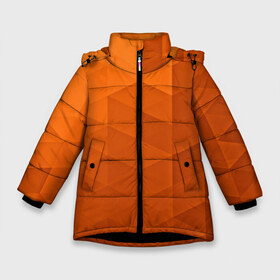 Зимняя куртка для девочек 3D с принтом Orange abstraction , ткань верха — 100% полиэстер; подклад — 100% полиэстер, утеплитель — 100% полиэстер. | длина ниже бедра, удлиненная спинка, воротник стойка и отстегивающийся капюшон. Есть боковые карманы с листочкой на кнопках, утяжки по низу изделия и внутренний карман на молнии. 

Предусмотрены светоотражающий принт на спинке, радужный светоотражающий элемент на пуллере молнии и на резинке для утяжки. | abstraction | geometry | polygon | абстракция | геометрия | грань | краски | кубик | кубики | линии | мозаика | полигоны | ребро | текстура | узор
