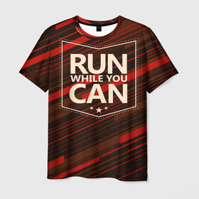 Мужская футболка 3D с принтом Мотивация , 100% полиэфир | прямой крой, круглый вырез горловины, длина до линии бедер | motivation | run | sport | бег | мотивация | спорт