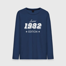 Мужской лонгслив хлопок с принтом limited edition 1982 , 100% хлопок |  | 