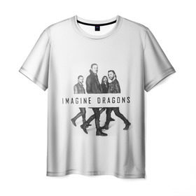 Мужская футболка 3D с принтом Группа Imagine Dragons , 100% полиэфир | прямой крой, круглый вырез горловины, длина до линии бедер | dragons | imagine | альтернативный | американская | бэн макки | группа | драгонс | дэн платцман | дэн рейнольдс | имеджин | инди | индирок | поп | рок | уэйн сермон | электроник