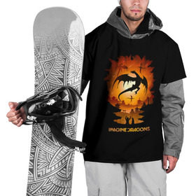 Накидка на куртку 3D с принтом Драконы Imagine Dragons , 100% полиэстер |  | dragons | imagine | альтернативный | американская | бэн макки | группа | драгонс | дэн платцман | дэн рейнольдс | имеджин | инди | индирок | рок | уэйн сермон