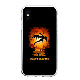 Чехол для iPhone XS Max матовый с принтом Драконы Imagine Dragons , Силикон | Область печати: задняя сторона чехла, без боковых панелей | dragons | imagine | альтернативный | американская | бэн макки | группа | драгонс | дэн платцман | дэн рейнольдс | имеджин | инди | индирок | рок | уэйн сермон