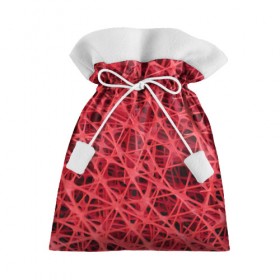 Подарочный 3D мешок с принтом Сетка , 100% полиэстер | Размер: 29*39 см | Тематика изображения на принте: красный | модные | пластик | сети | сетка | текстура | цвет