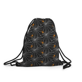 Рюкзак-мешок 3D с принтом Паутина , 100% полиэстер | плотность ткани — 200 г/м2, размер — 35 х 45 см; лямки — толстые шнурки, застежка на шнуровке, без карманов и подкладки | gothic | halloween | spider | паук | паутина | хэллоуин