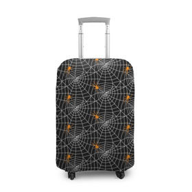 Чехол для чемодана 3D с принтом Паутина , 86% полиэфир, 14% спандекс | двустороннее нанесение принта, прорези для ручек и колес | gothic | halloween | spider | паук | паутина | хэллоуин