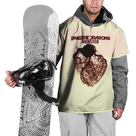 Накидка на куртку 3D с принтом Monster, Imagine Dragons , 100% полиэстер |  | Тематика изображения на принте: 