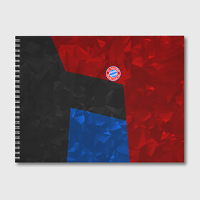 Альбом для рисования с принтом FC Bayern 2018 Abstract colors , 100% бумага
 | матовая бумага, плотность 200 мг. | Тематика изображения на принте: bayern | fc | абстракция | бавария | геометрия | спорт | футбольный клуб