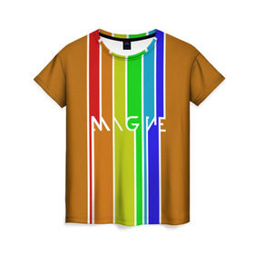 Женская футболка 3D с принтом Imagine Dragons краска , 100% полиэфир ( синтетическое хлопкоподобное полотно) | прямой крой, круглый вырез горловины, длина до линии бедер | альтернативный | американская | группа | драгонс | имеджин | инди | индирок | поп | рок | электроник