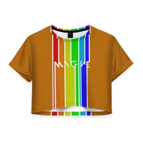 Женская футболка 3D укороченная с принтом Imagine Dragons краска , 100% полиэстер | круглая горловина, длина футболки до линии талии, рукава с отворотами | альтернативный | американская | группа | драгонс | имеджин | инди | индирок | поп | рок | электроник