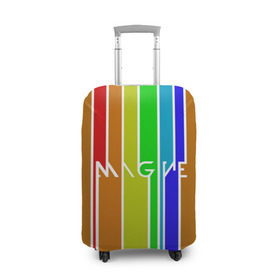 Чехол для чемодана 3D с принтом Imagine Dragons краска , 86% полиэфир, 14% спандекс | двустороннее нанесение принта, прорези для ручек и колес | альтернативный | американская | группа | драгонс | имеджин | инди | индирок | поп | рок | электроник