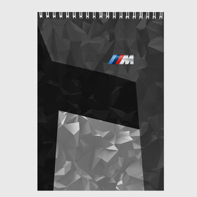 Скетчбук с принтом BMW 2018 Black Design , 100% бумага
 | 48 листов, плотность листов — 100 г/м2, плотность картонной обложки — 250 г/м2. Листы скреплены сверху удобной пружинной спиралью | Тематика изображения на принте: bmw | автомобиль | автомобильные | бмв | машины