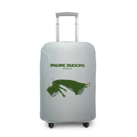 Чехол для чемодана 3D с принтом Imagine Dragons Demons , 86% полиэфир, 14% спандекс | двустороннее нанесение принта, прорези для ручек и колес | альтернативный | американская | группа | драгонс | имеджин | инди | индирок | поп | рок | электроник
