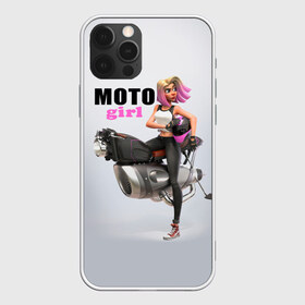 Чехол для iPhone 12 Pro Max с принтом Moto Girl , Силикон |  | girl | moto | motorcycle | аниме | байк | байкер | девушка | мото | мотоцикл