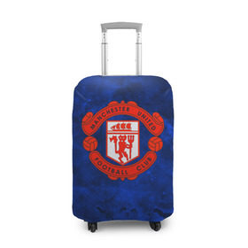 Чехол для чемодана 3D с принтом FC Манчестер(blue collection) , 86% полиэфир, 14% спандекс | двустороннее нанесение принта, прорези для ручек и колес | football | footer | manchester | soccer | socker | арсенал | футбол | футбольный клуб