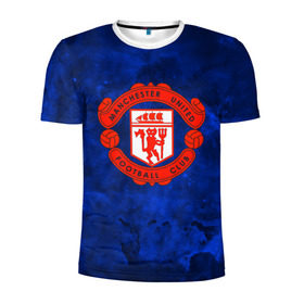 Мужская футболка 3D спортивная с принтом FC Манчестер(blue collection) , 100% полиэстер с улучшенными характеристиками | приталенный силуэт, круглая горловина, широкие плечи, сужается к линии бедра | football | footer | manchester | soccer | socker | арсенал | футбол | футбольный клуб