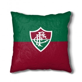 Подушка 3D с принтом Fluminense(Бразилия) , наволочка – 100% полиэстер, наполнитель – холлофайбер (легкий наполнитель, не вызывает аллергию). | состоит из подушки и наволочки. Наволочка на молнии, легко снимается для стирки | fluminense | football | footer | soccer | socker | бразилия | спорт | футбол | футбольный клуб