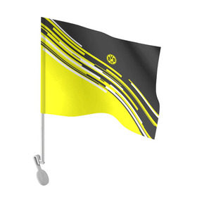 Флаг для автомобиля с принтом FC Borussia 2018 Sport , 100% полиэстер | Размер: 30*21 см | боруссия | дортмунд