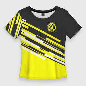 Женская футболка 3D Slim с принтом FC Borussia 2018 Sport ,  |  | боруссия | дортмунд