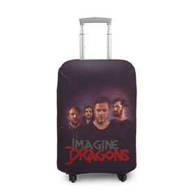 Чехол для чемодана 3D с принтом Группа Imagine Dragons , 86% полиэфир, 14% спандекс | двустороннее нанесение принта, прорези для ручек и колес | альтернативный | американская | группа | драгонс | имеджин | инди | индирок | поп | рок | электроник