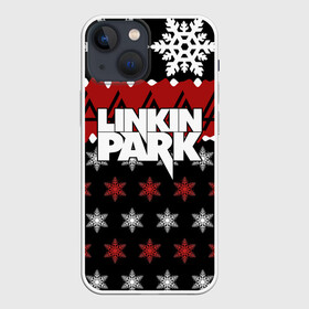 Чехол для iPhone 13 mini с принтом Праздничный Linkin Park ,  |  | b | chester | linkin park | альтернативный метал | альтернативный рок | беннингтон | группа | знак | красный | линкин парк | музыкант | надпись | новогодний | новый год | ню метал | певец | праздник | рождество