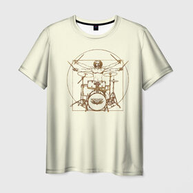 Мужская футболка 3D с принтом Drums , 100% полиэфир | прямой крой, круглый вырез горловины, длина до линии бедер | Тематика изображения на принте: барабанщик | барабаны | драммер | ударные