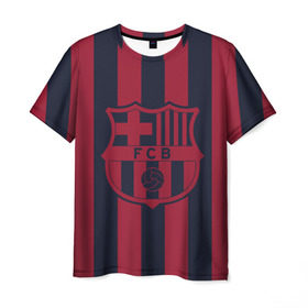Мужская футболка 3D с принтом Barselona 18 , 100% полиэфир | прямой крой, круглый вырез горловины, длина до линии бедер | barselona | champions | league | lionel | messi | spain | барселона | испания | месси