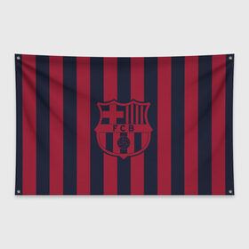 Флаг-баннер с принтом Barselona 18 , 100% полиэстер | размер 67 х 109 см, плотность ткани — 95 г/м2; по краям флага есть четыре люверса для крепления | barselona | champions | league | lionel | messi | spain | барселона | испания | месси