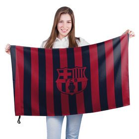 Флаг 3D с принтом Barselona 18 , 100% полиэстер | плотность ткани — 95 г/м2, размер — 67 х 109 см. Принт наносится с одной стороны | barselona | champions | league | lionel | messi | spain | барселона | испания | месси