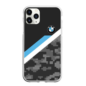 Чехол для iPhone 11 Pro матовый с принтом BMW 2018 Black military , Силикон |  | Тематика изображения на принте: bmw | автомобиль | автомобильные | бмв | марка | машины | флаг