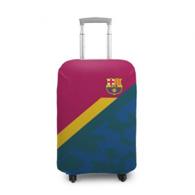 Чехол для чемодана 3D с принтом FC Barcelona 2018 Sport camo , 86% полиэфир, 14% спандекс | двустороннее нанесение принта, прорези для ручек и колес | 