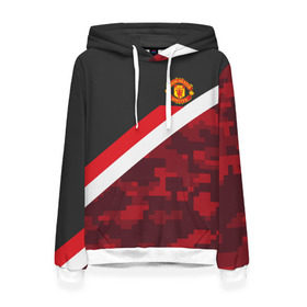 Женская толстовка 3D с принтом Manchester United Sport Camo , 100% полиэстер  | двухслойный капюшон со шнурком для регулировки, мягкие манжеты на рукавах и по низу толстовки, спереди карман-кенгуру с мягким внутренним слоем. | emirates | fc | manchester united | абстракция | геометрия | зож | клуб | линии | манчестер юнайтед | модные | мяч | россии | спорт | спортивные | стиль | тренды | футбол | футбольный клуб | экстрим | эмблема